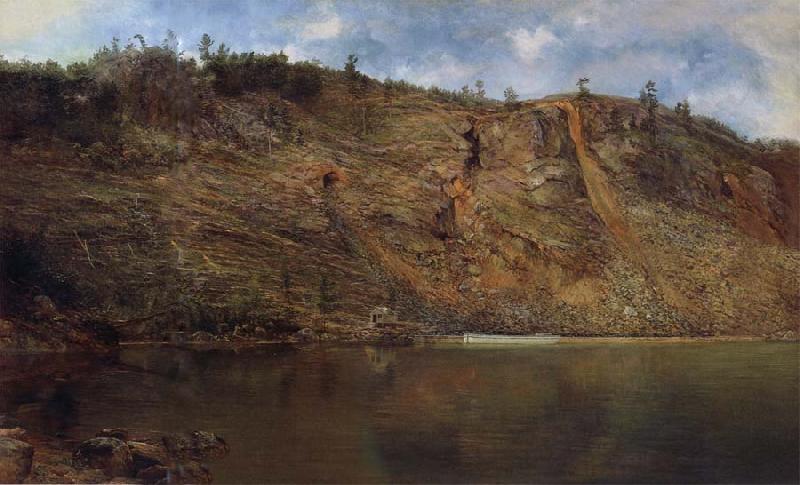 Homer Dodge Martin The Iron Mine,Port Henry Sweden oil painting art